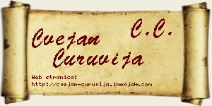 Cvejan Ćuruvija vizit kartica